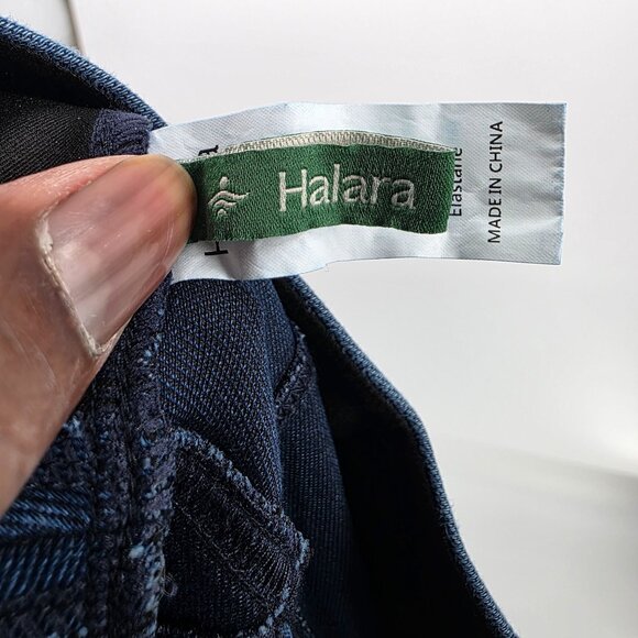 Halara Womens Denim Wide-Leg Pants M Petite Cotton Blend - Picture 4 of 9